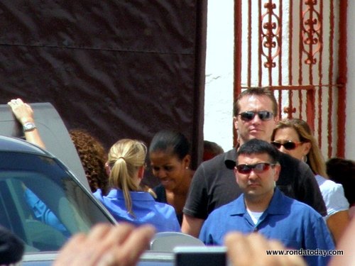 Mrs Obama Leaves the Bullring